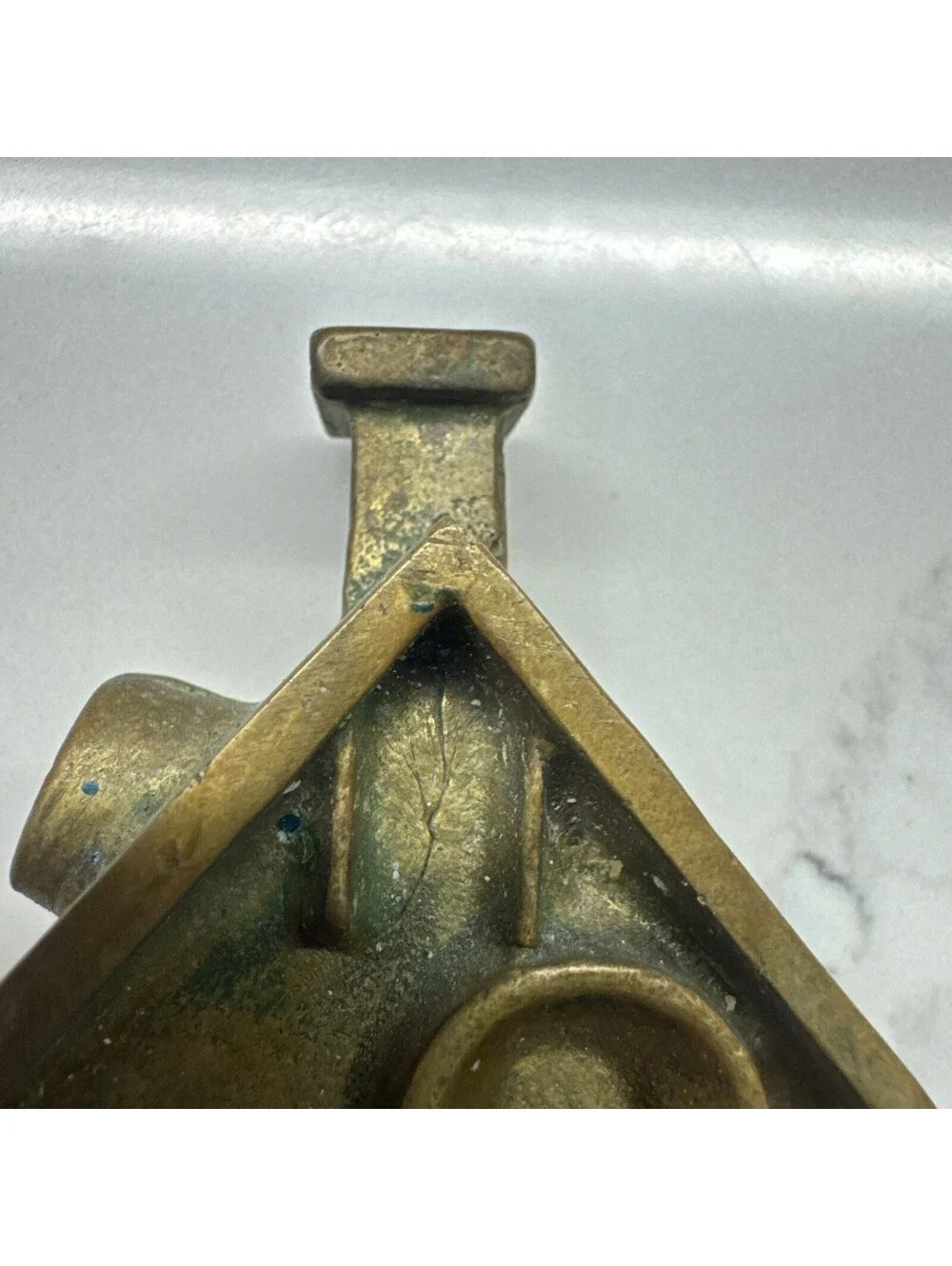 vintage cast brass cottage house